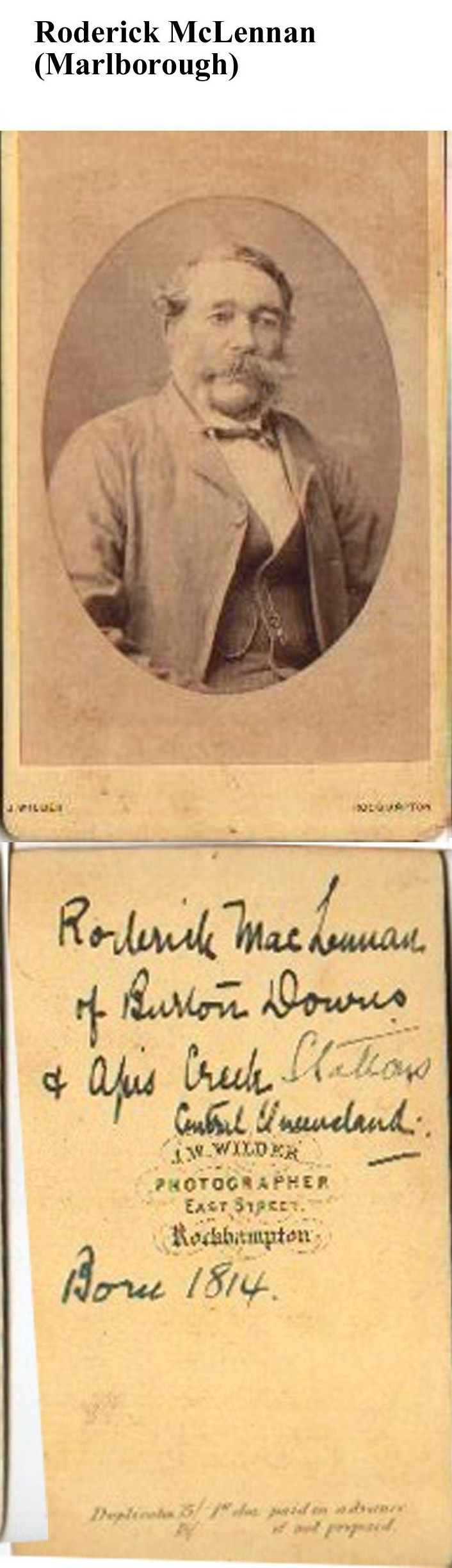 Photo of photos/Roderick McLennan bn 1812 Contin portrait
